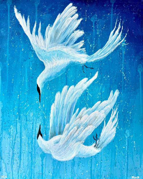 I'll Follow You Into The Dark | Acrylic on Panel | 2026